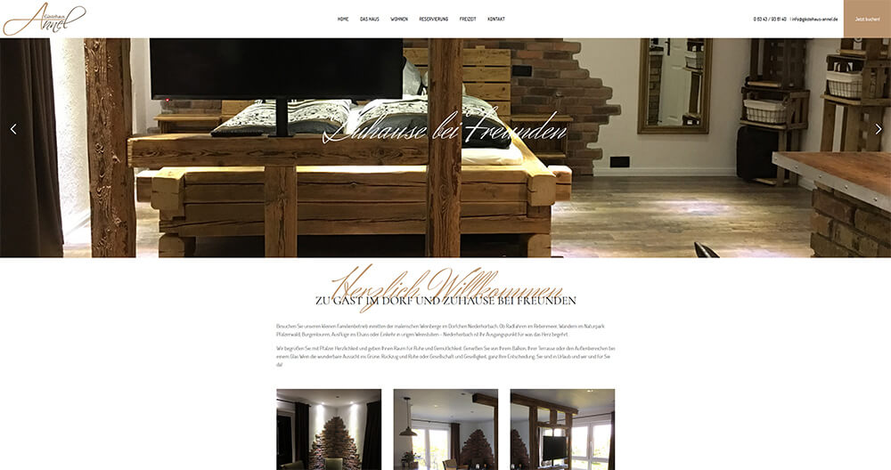 Neue Website des Gästehaus Annel online