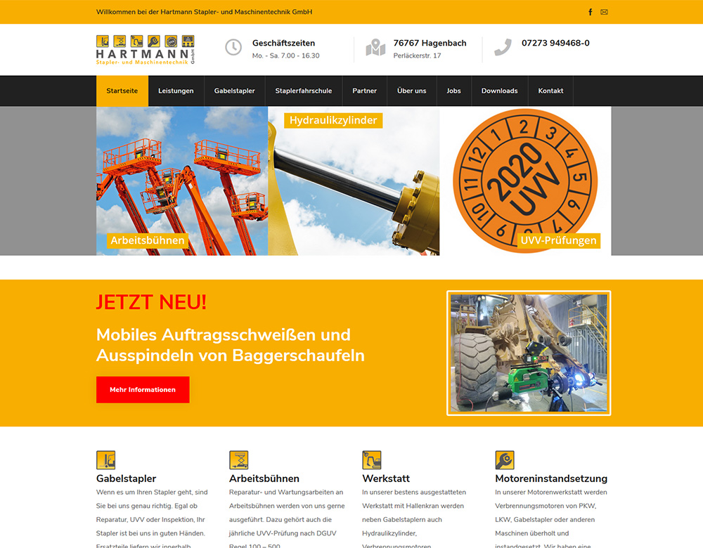 Website | Hartmann Stapler- und Maschinentechnik